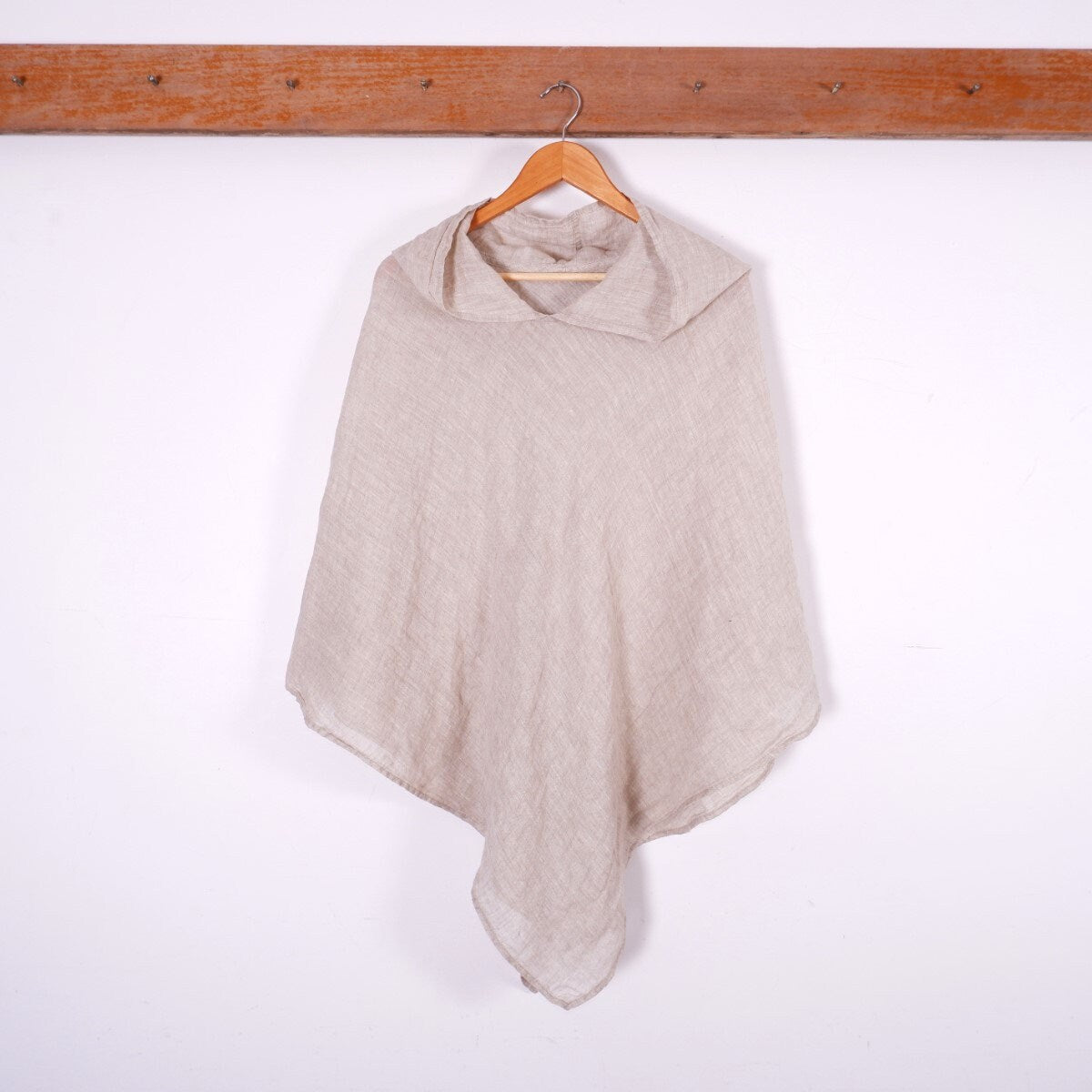 Linen Sheer Poncho in 40 colors, Linen gauze Poncho in lightweight linen, Summer vacation outfit one size Gitft for mother wife