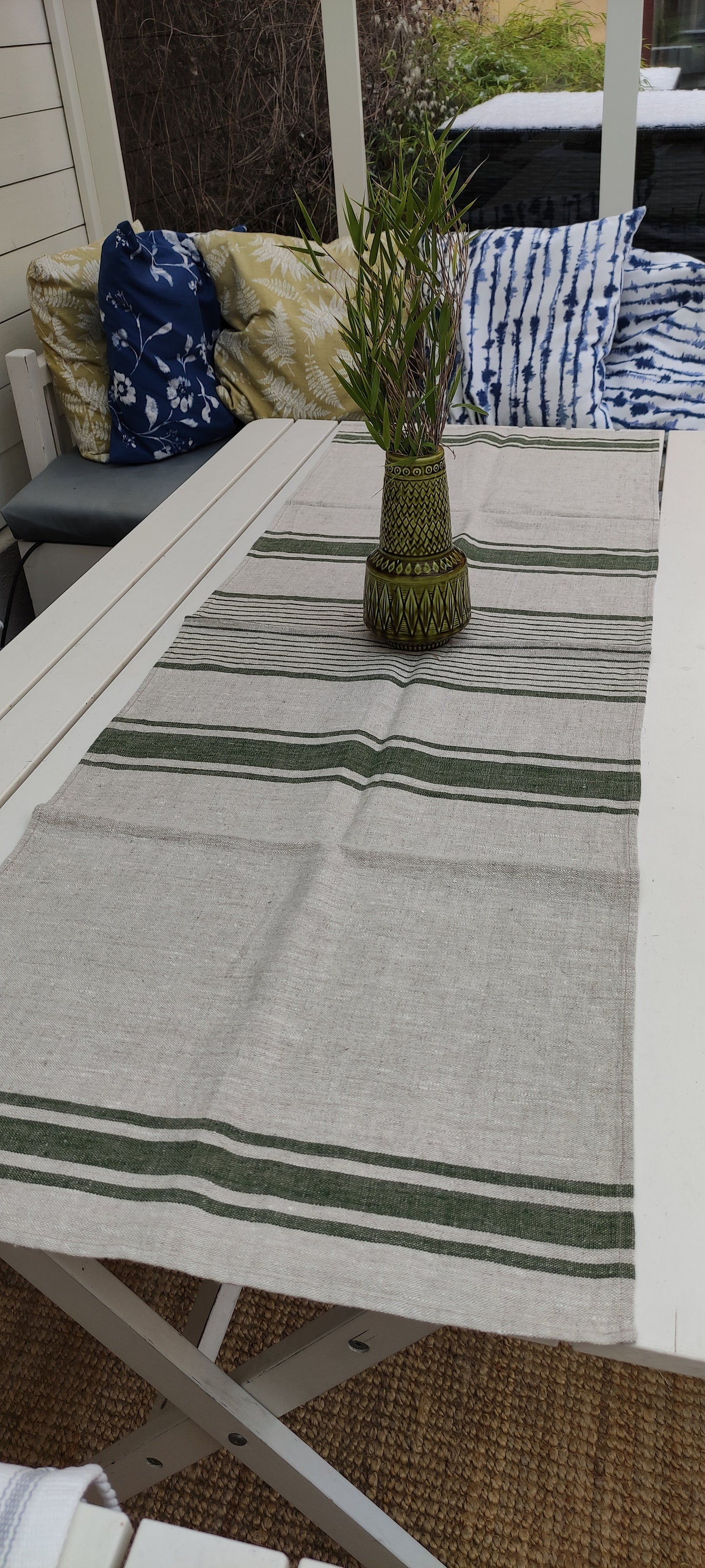 Linen runner Striped - French Provincial