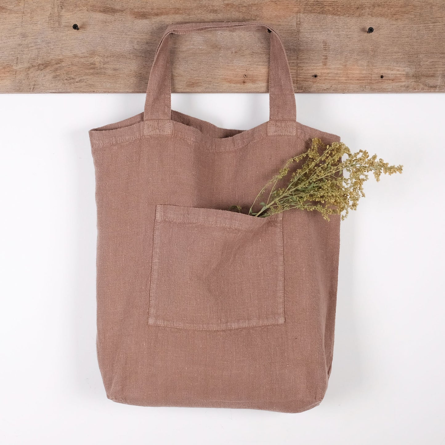 Linen tote bag - shopping bag - custom color- shoulder bag - Organic
