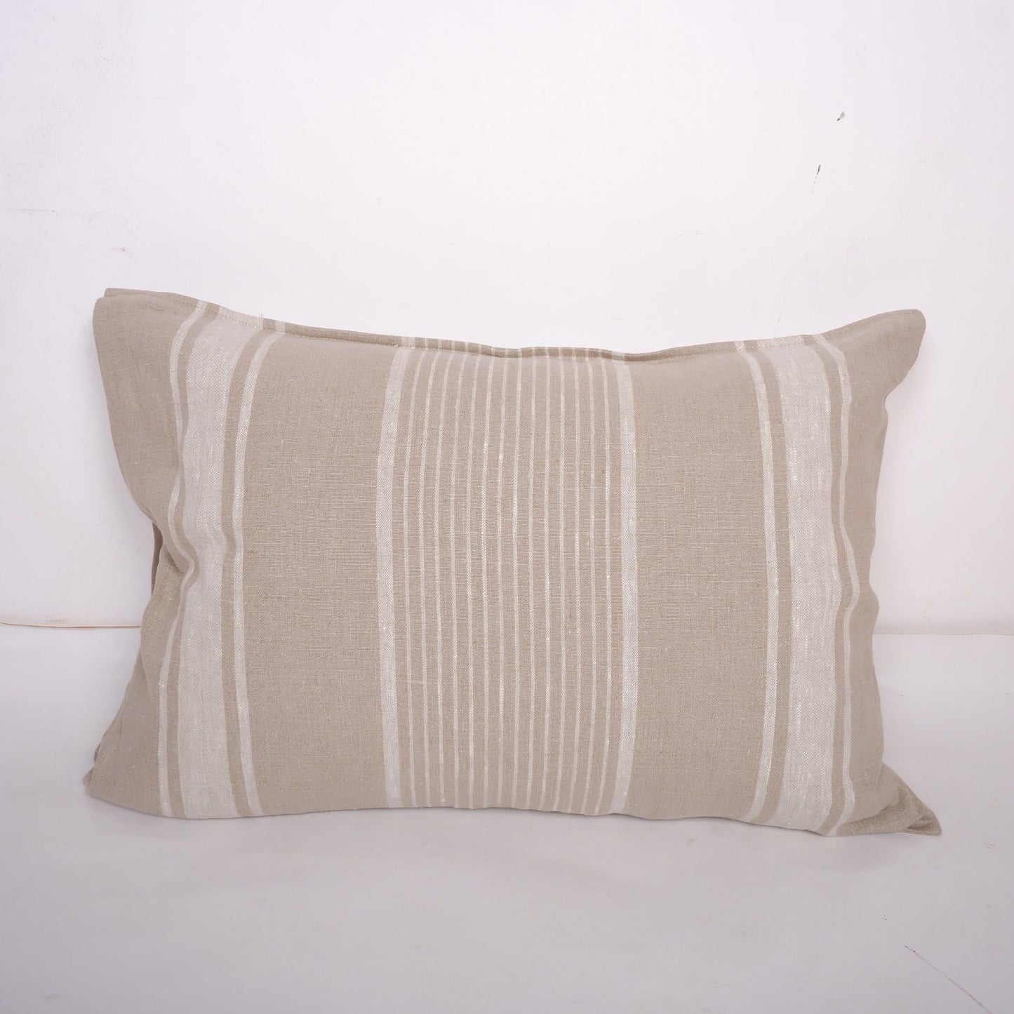 Striped linen pillowcase Standard, queen, king, body, euro sham and custom size pillow cover. French linen Vintage Cottage