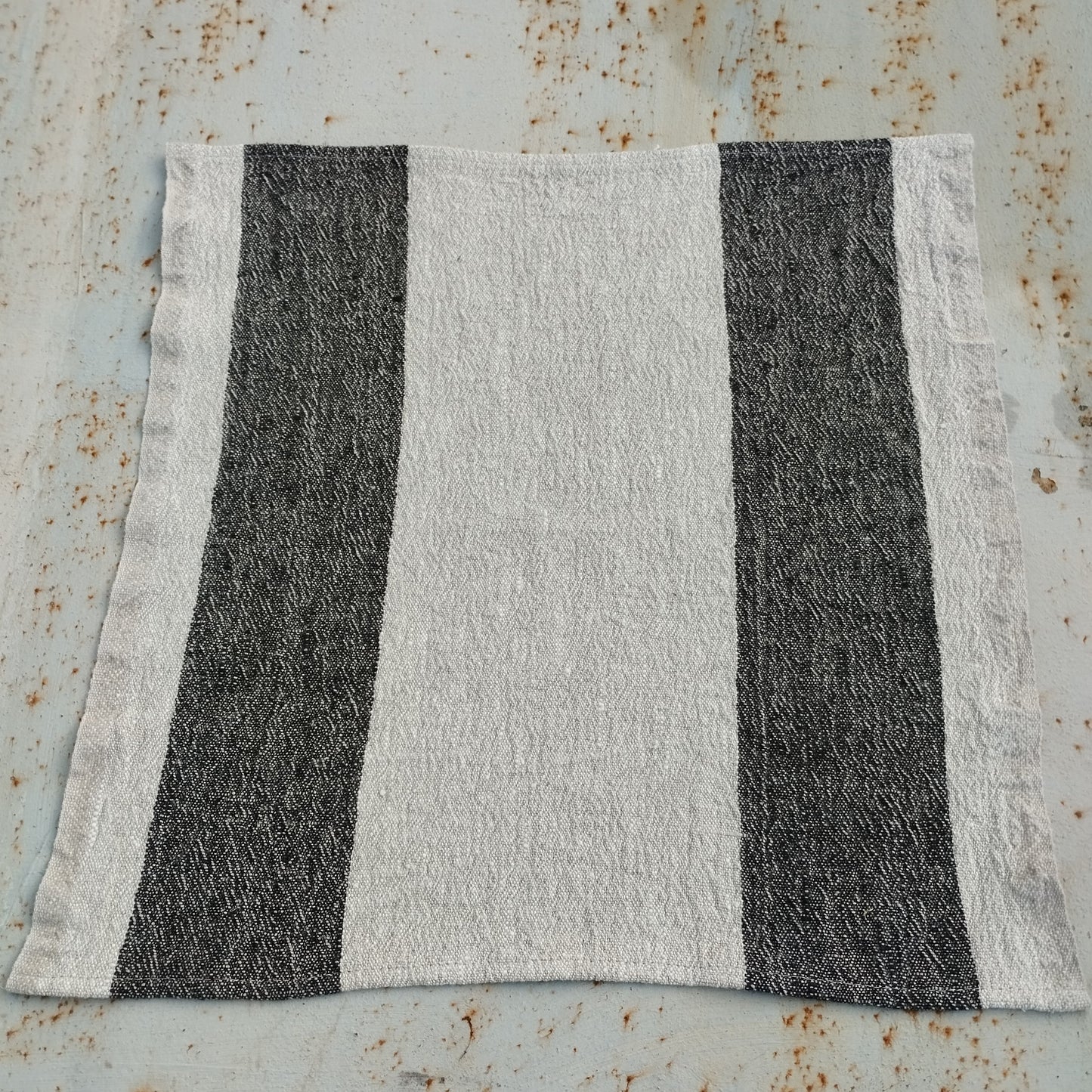 Linen napkins Ticking Set of 2 4 6 8 - 100% linen Dinner Napkins- Custom Size- Everyday, Party, Wedding, Hostess Gift