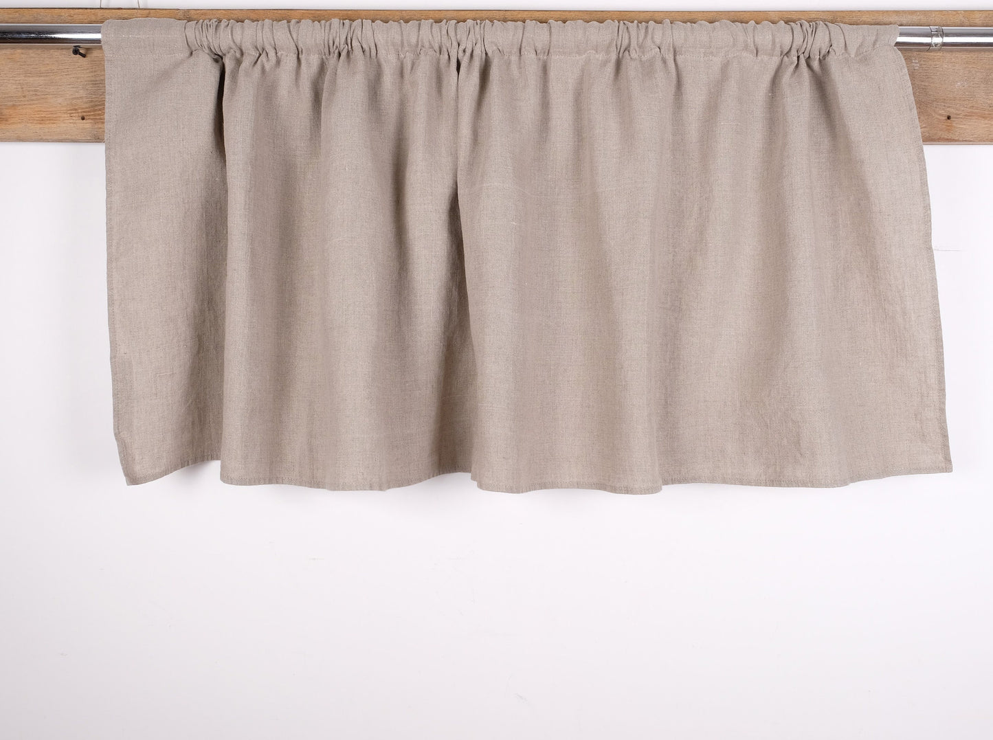 custom LINEN Curtains 100% linen PREWASHED, Linen Cafe Curtain Panels in Different Size Options, Custom Size Window and Door curtains