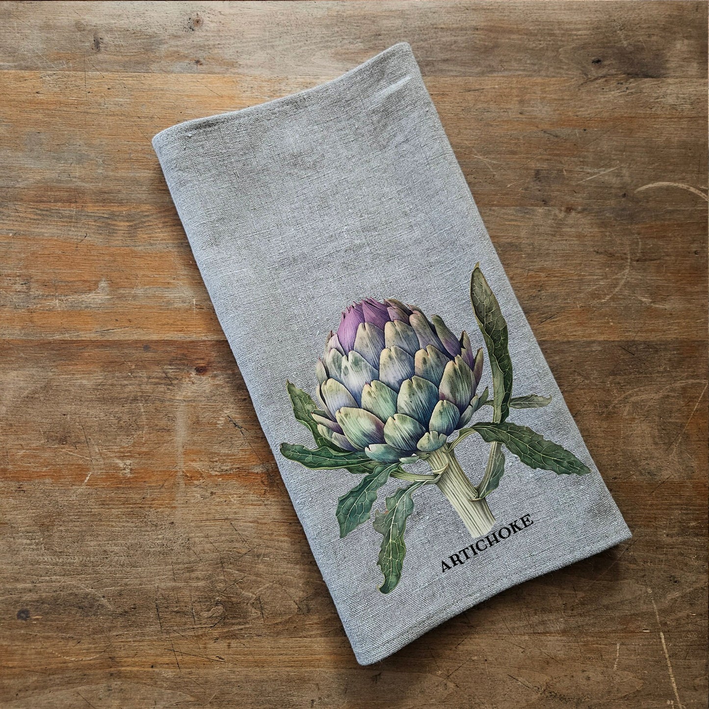 Radishes kitchen Tea Towel in linen, Botanical hand Towels Tea in linen, vegetable Dish Towel Kitchen Décor Tea Towel in linen