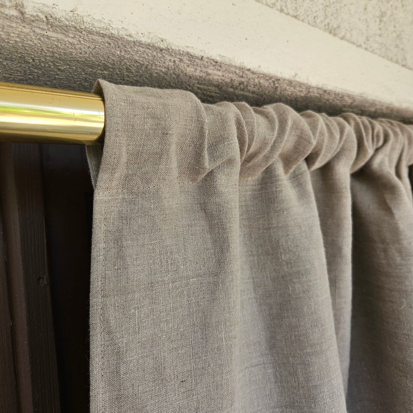 Curtains 100% Linen PREWASHED in navy blue, window panel kitchen Living room farmhouse curtains, grain sack flax Bedroom window panel