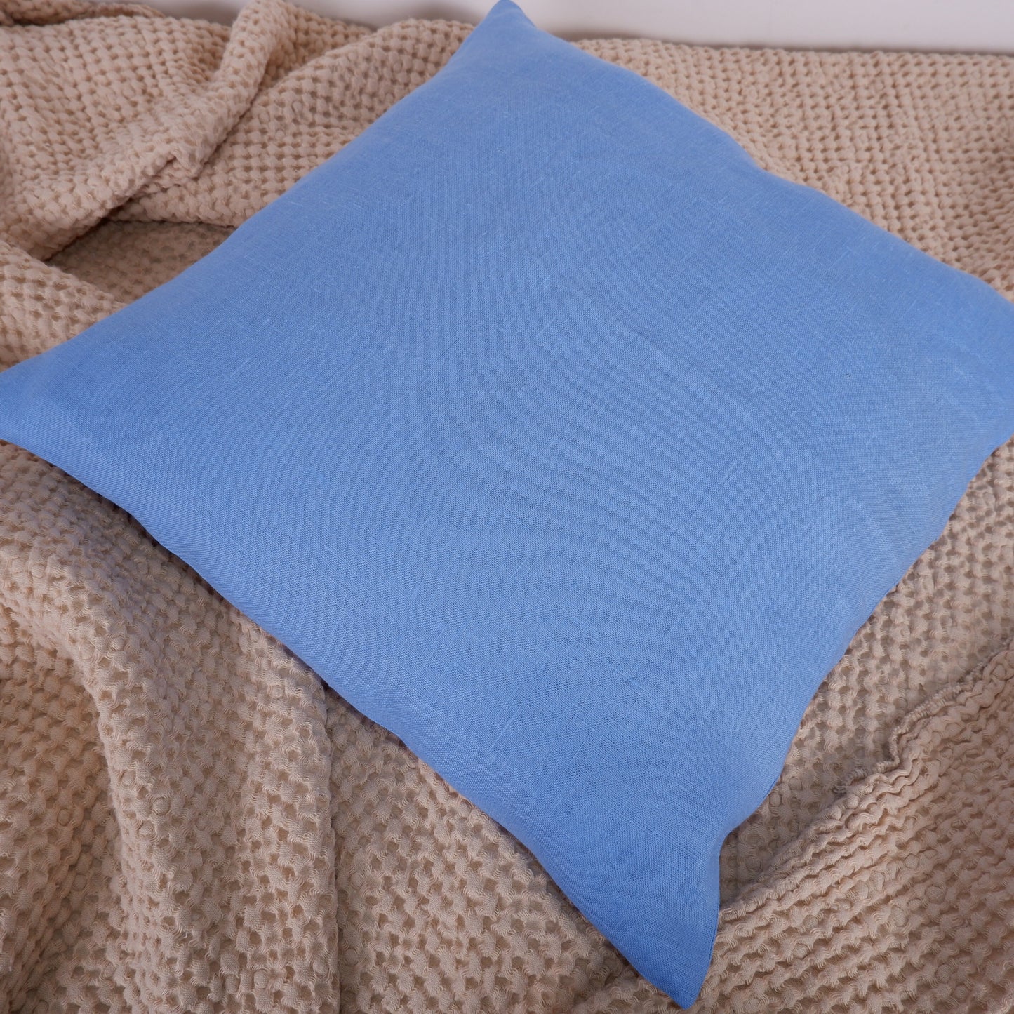 SALE LINEN Cushion cover in green, decorative linen pillow cover blue navy