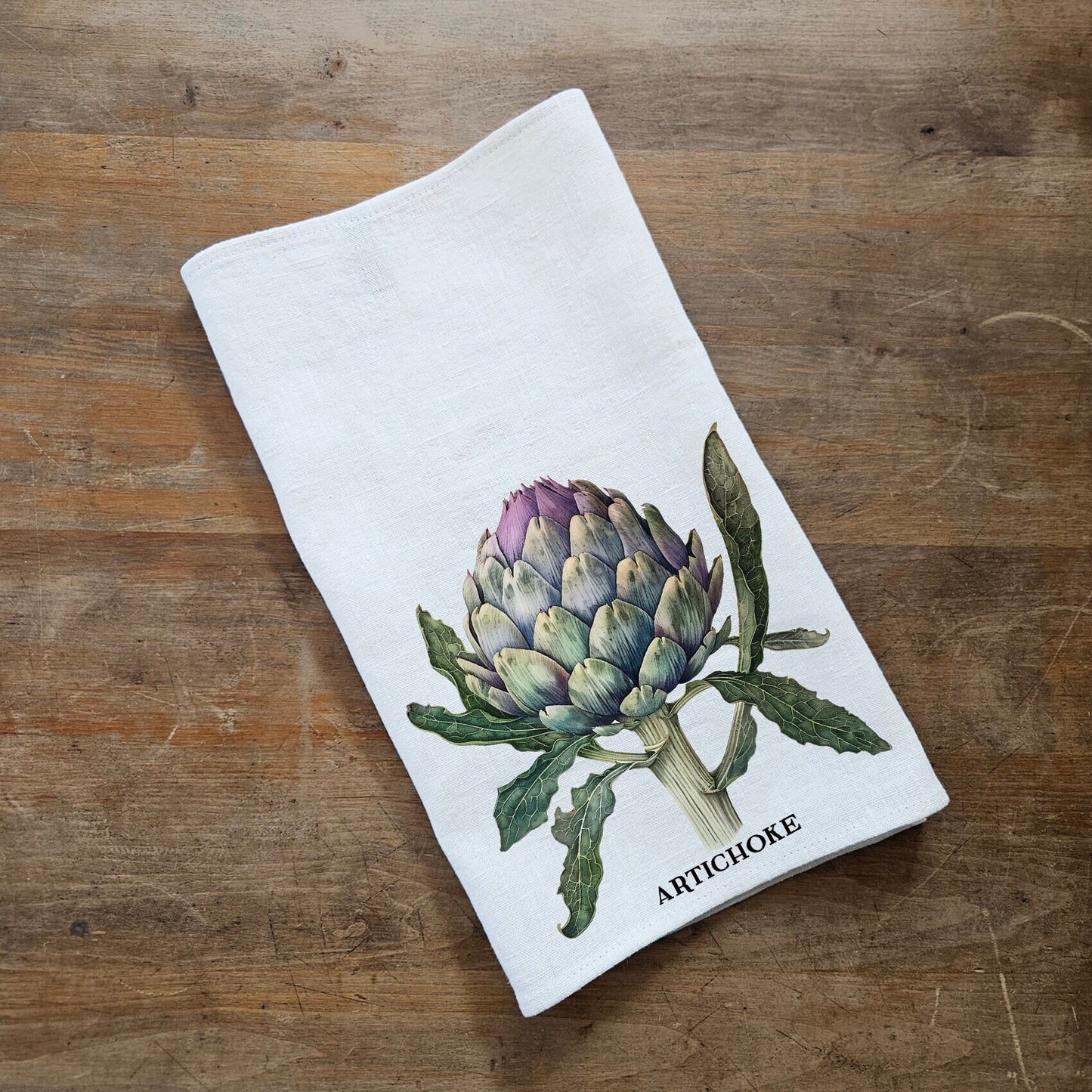 Radishes kitchen Tea Towel in linen, Botanical hand Towels Tea in linen, vegetable Dish Towel Kitchen Décor Tea Towel in linen