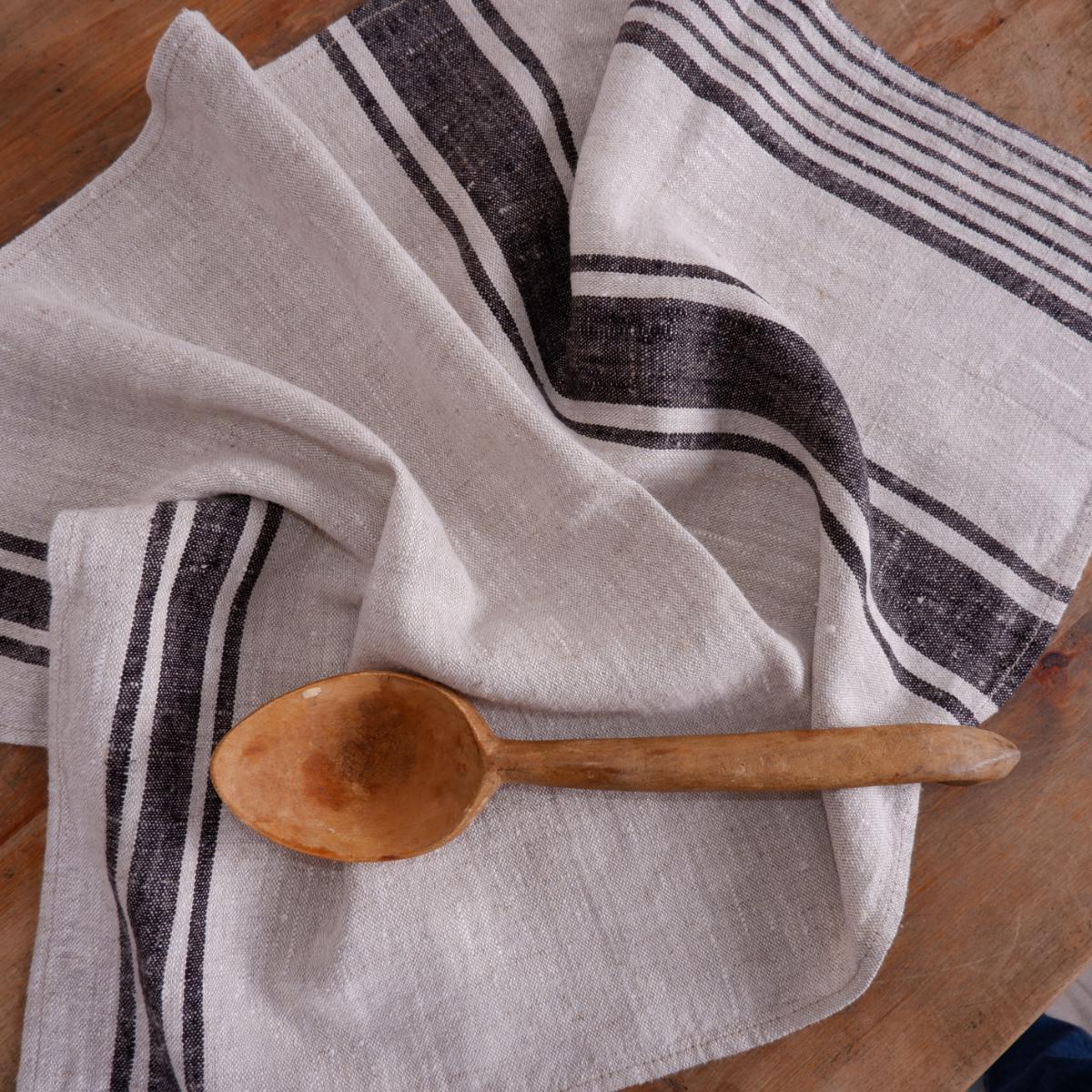 French style linen guest towels - Farmhouse linen kitchen towels - Sauna Spa linen towels - Thick linen towels, Natural linen hand towels