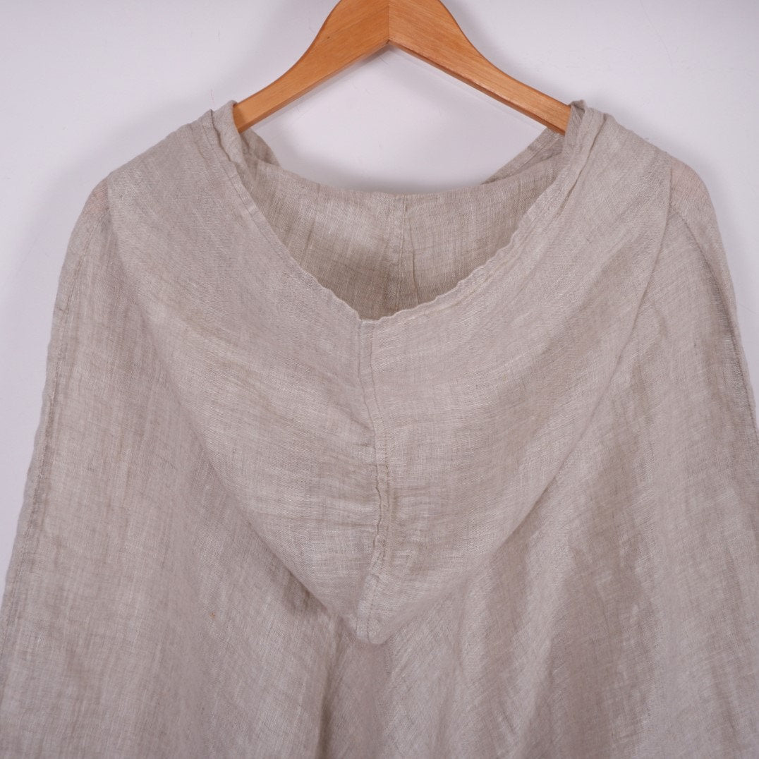 Linen Sheer Poncho in 40 colors, Linen gauze Poncho in lightweight linen, Summer vacation outfit one size Gitft for mother wife
