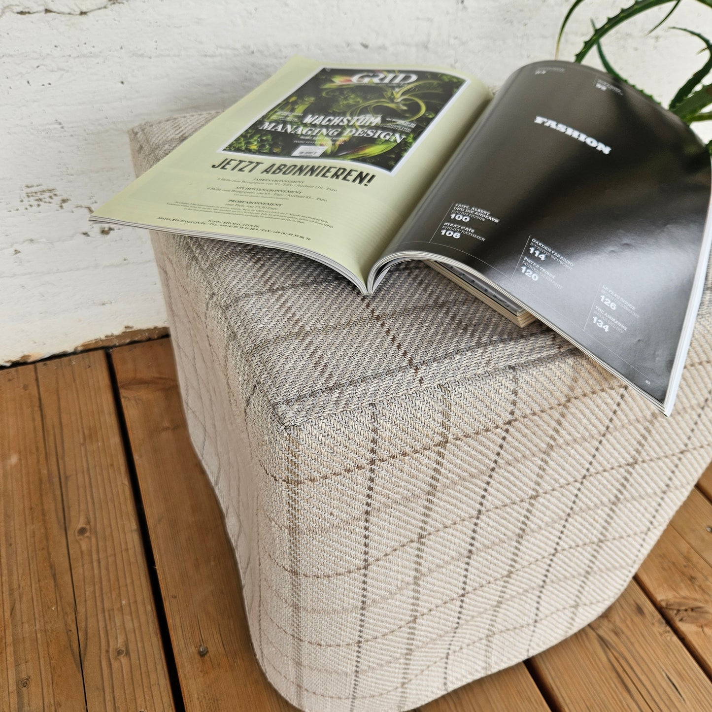 french striped Ottoman slipcover, natural cover Custom ikea linen cover cube slip cover for bench pouf sofa cover customsize