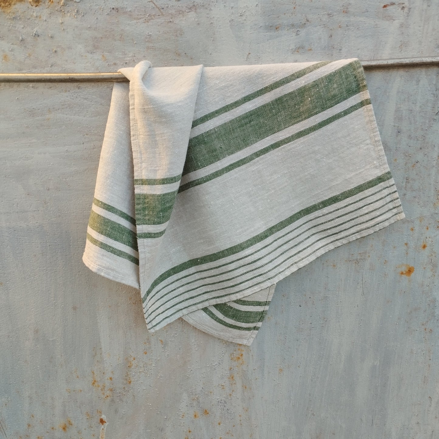French striped linen towels, Farmhouse linen kitchen towels, Sauna Spa linen towels, Thick linen ttea towels, Natural linen hand towels