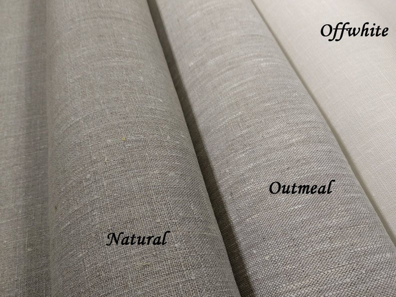 100% Linen tablecloth PREWASHED Plain color Natural French table cloth rustic rectangle square oval natural country style flax custom