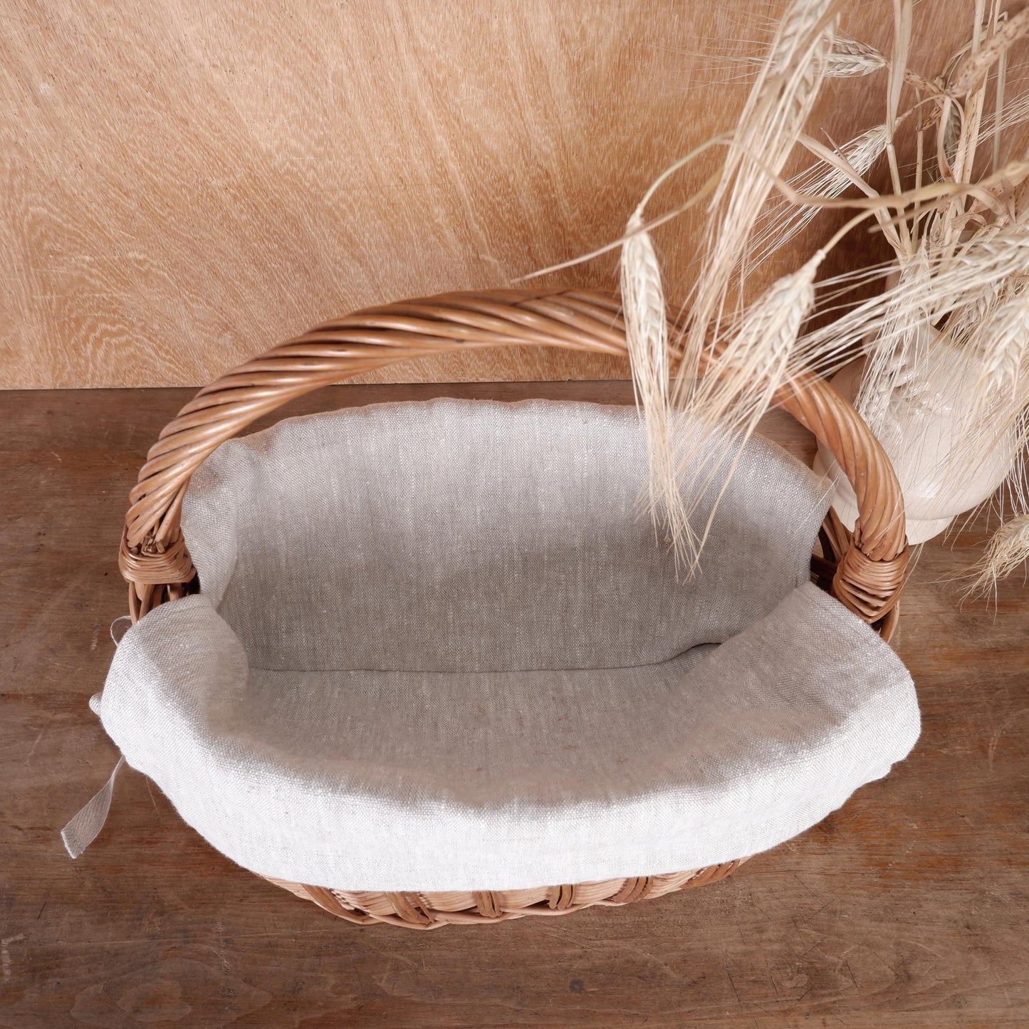 Basket Liner in 100% linen - Customized Easter Basket Liner - Easter Basket Liner