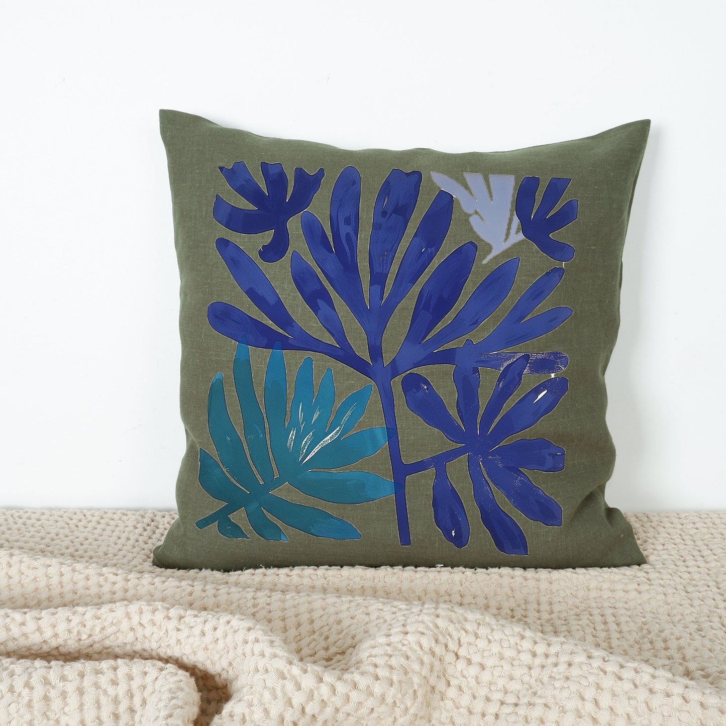 SALE LINEN Cushion cover Modern Contemporary art, decorative linen pillow cover , Boho Summer decor Cushion Housewarming Gift