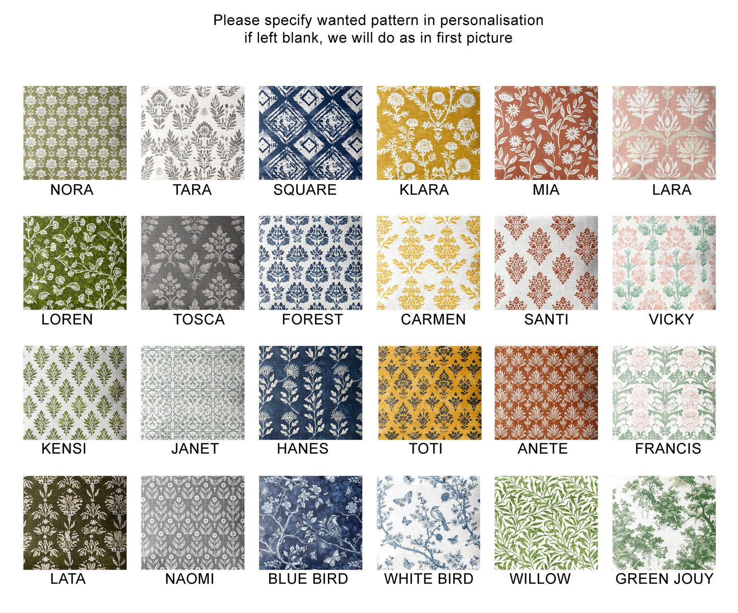 Gardinkappa i linne med knytband, bläckfisktryck - Nautiska gardiner i lantlig stil för köksdörren i specialstorlek med tryck