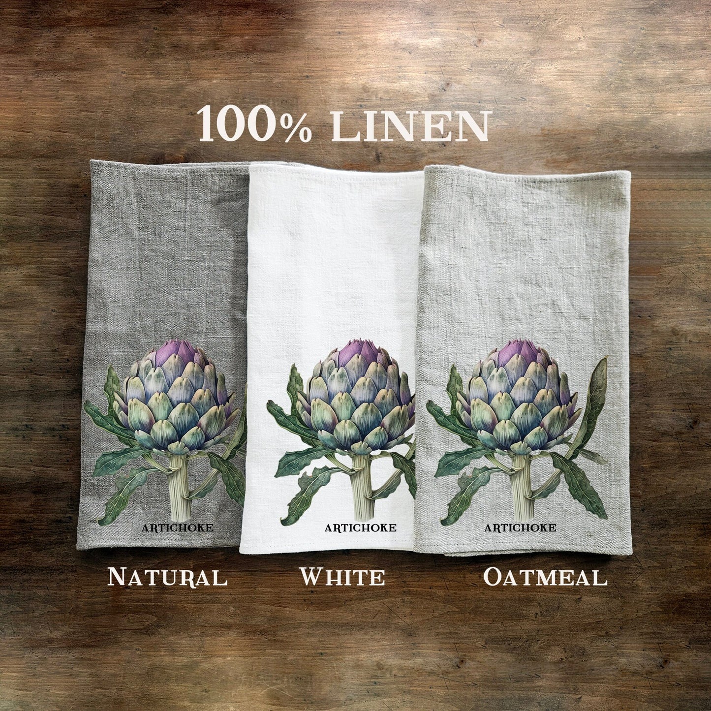 Radishes kitchen Tea Towel in linen, Botanical hand Towels Tea in linen, vegetable Dish Towel Kitchen Décor Tea Towel in linen