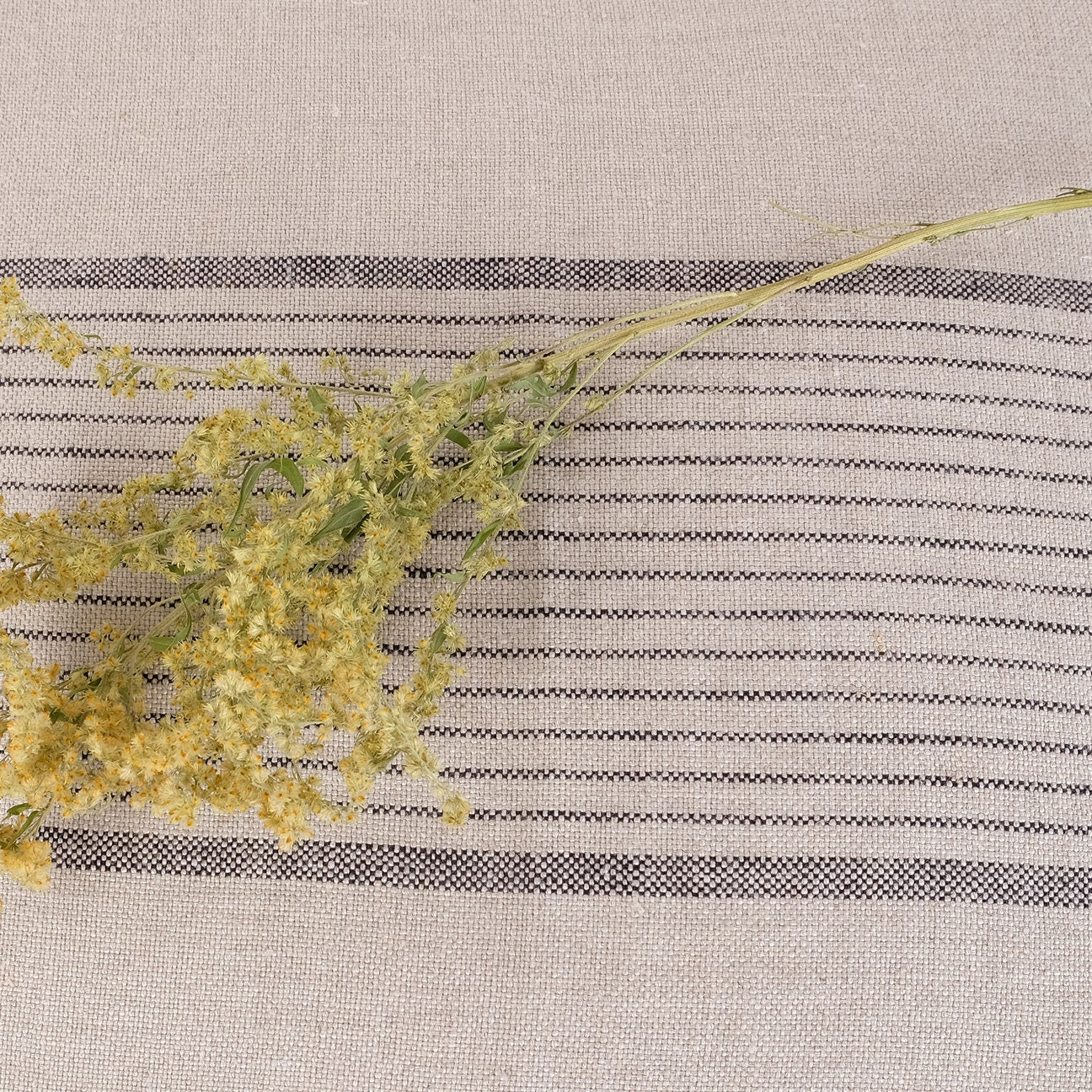 Grain sack linen pillowcase - flax striped sham - stripe Rustic Rough Heavy Weight Pillow case- Vintage GrainSack