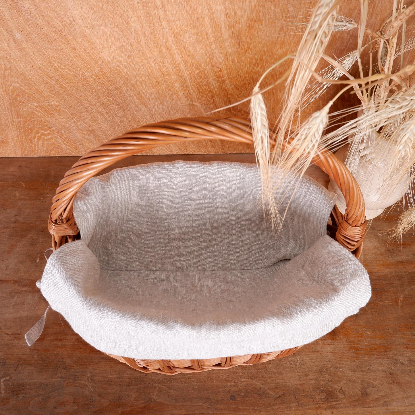 Basket Liner in 100% linen - Customized Easter Basket Liner - Easter Basket Liner