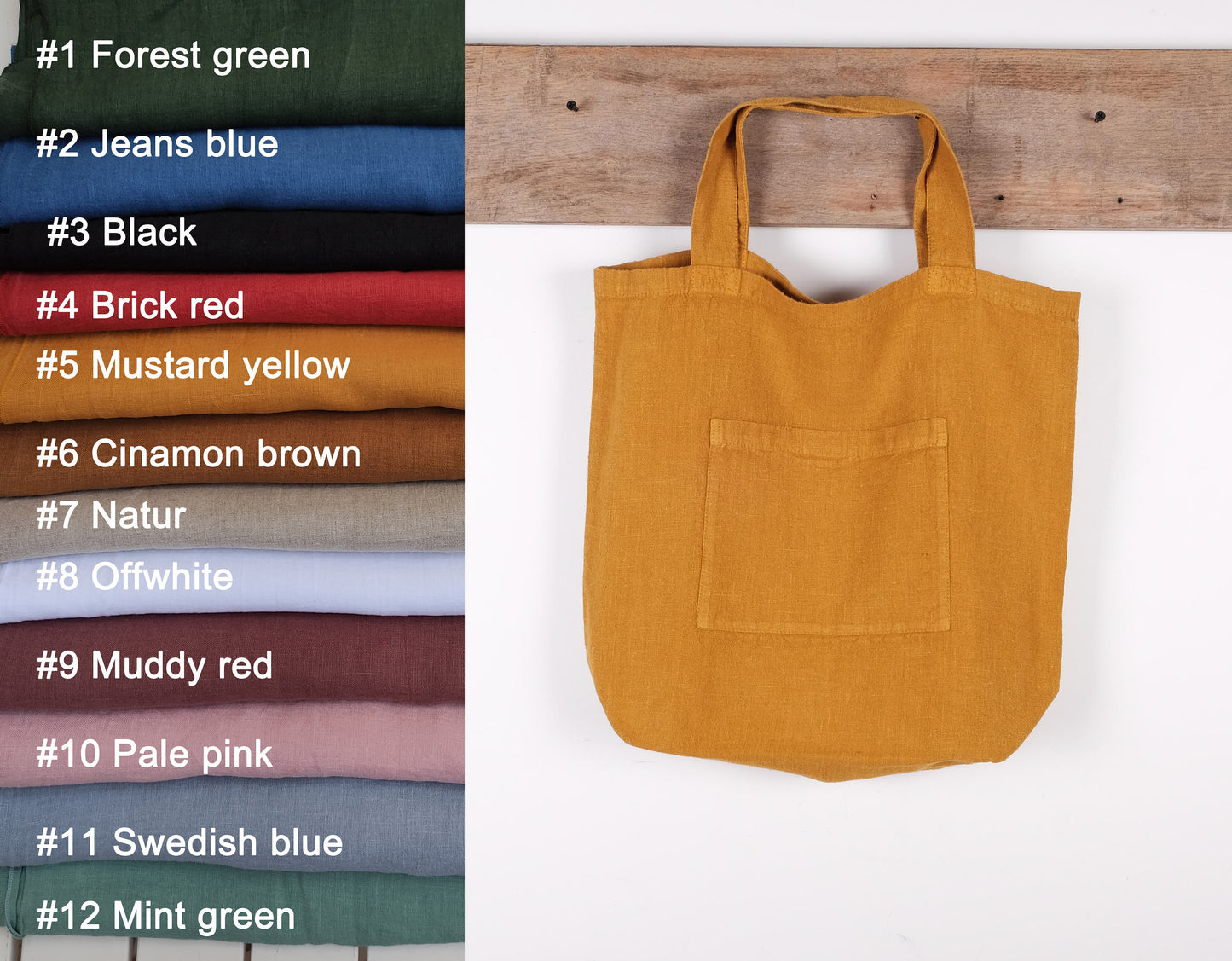 Tote bag in french striped linen, large shopping bag , striped linen bag, shoulder bag, French style linen beach bag, striped summer bag