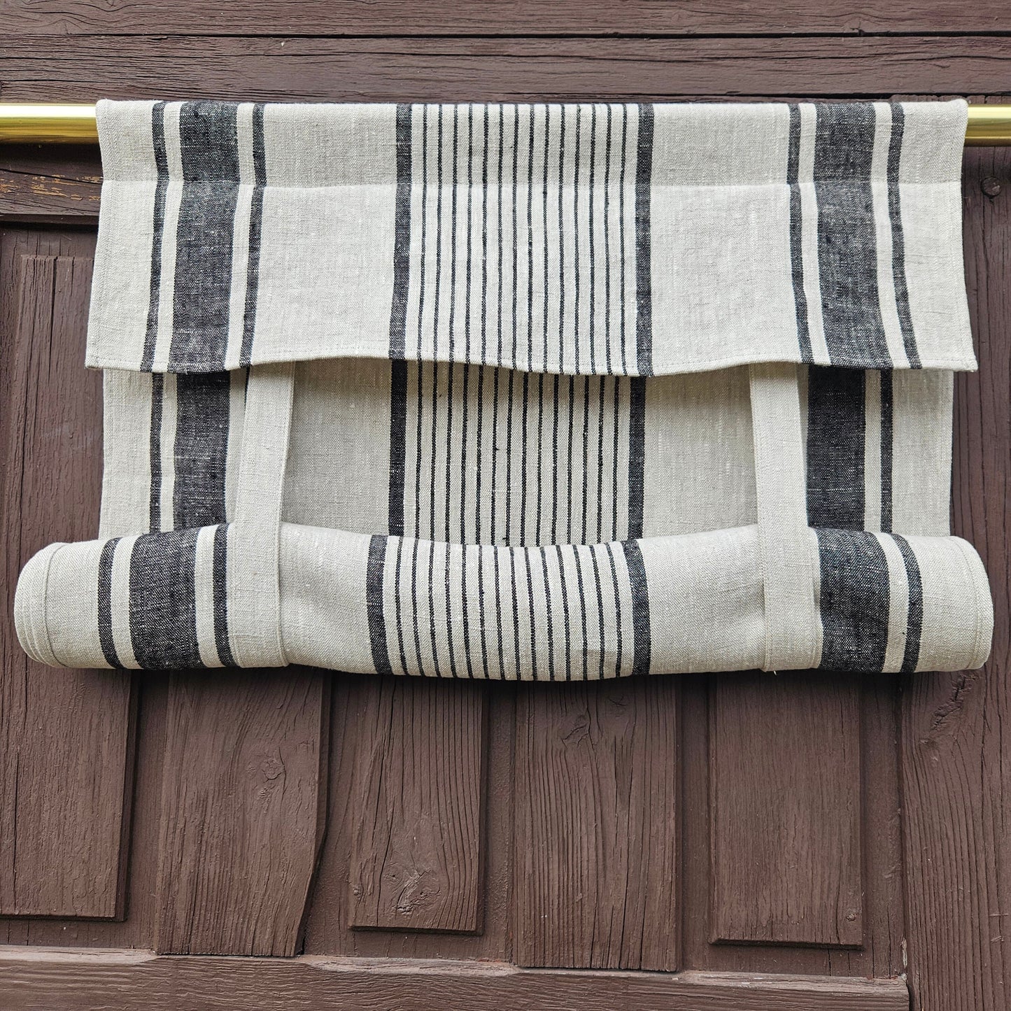 green French Door Curtain 1 Panel - french linen curtains roman blinds