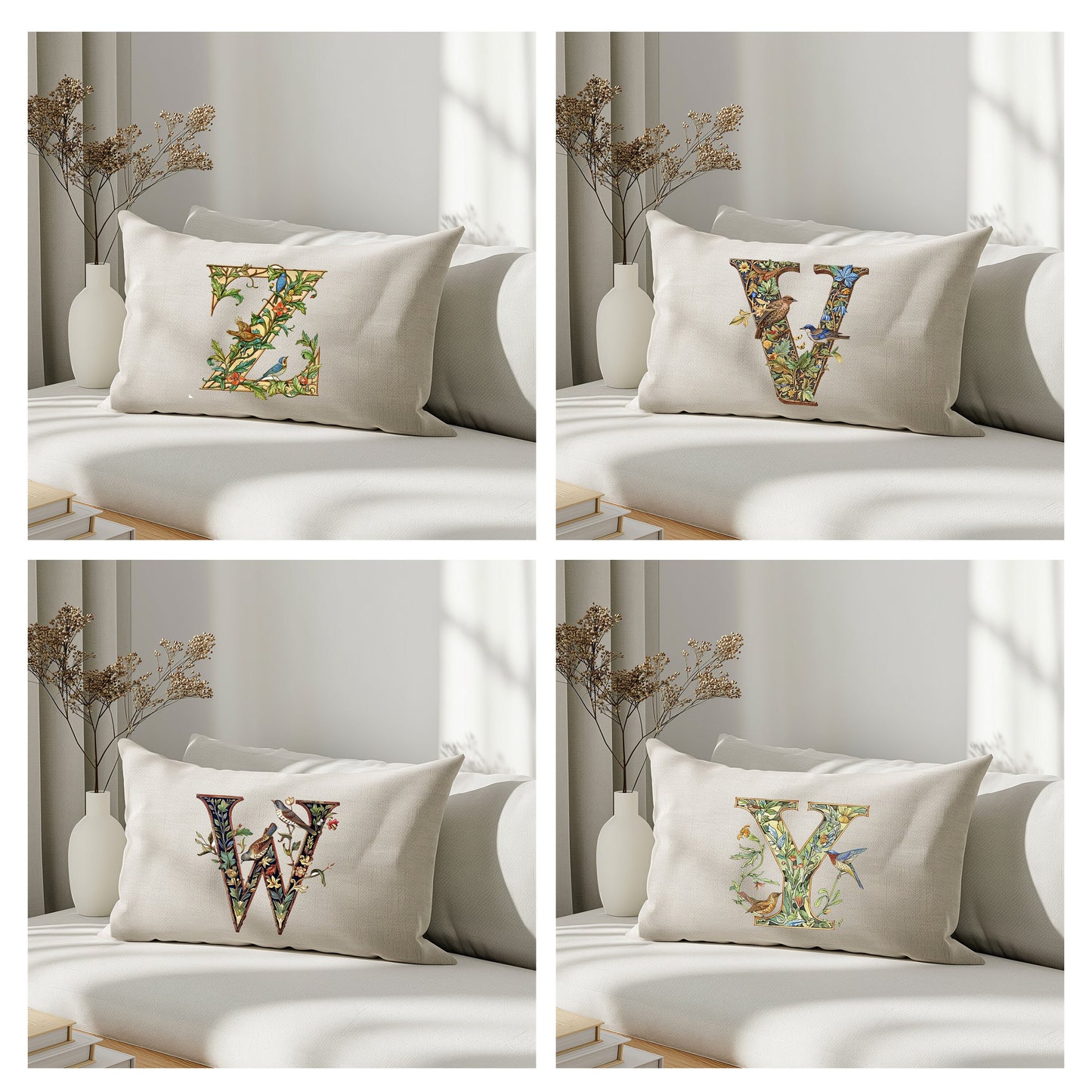Monogram linen pillowcase Standard, queen, king, body, euro sham custom size pillow cover. Pure linen luxury cushion cover with Monogram