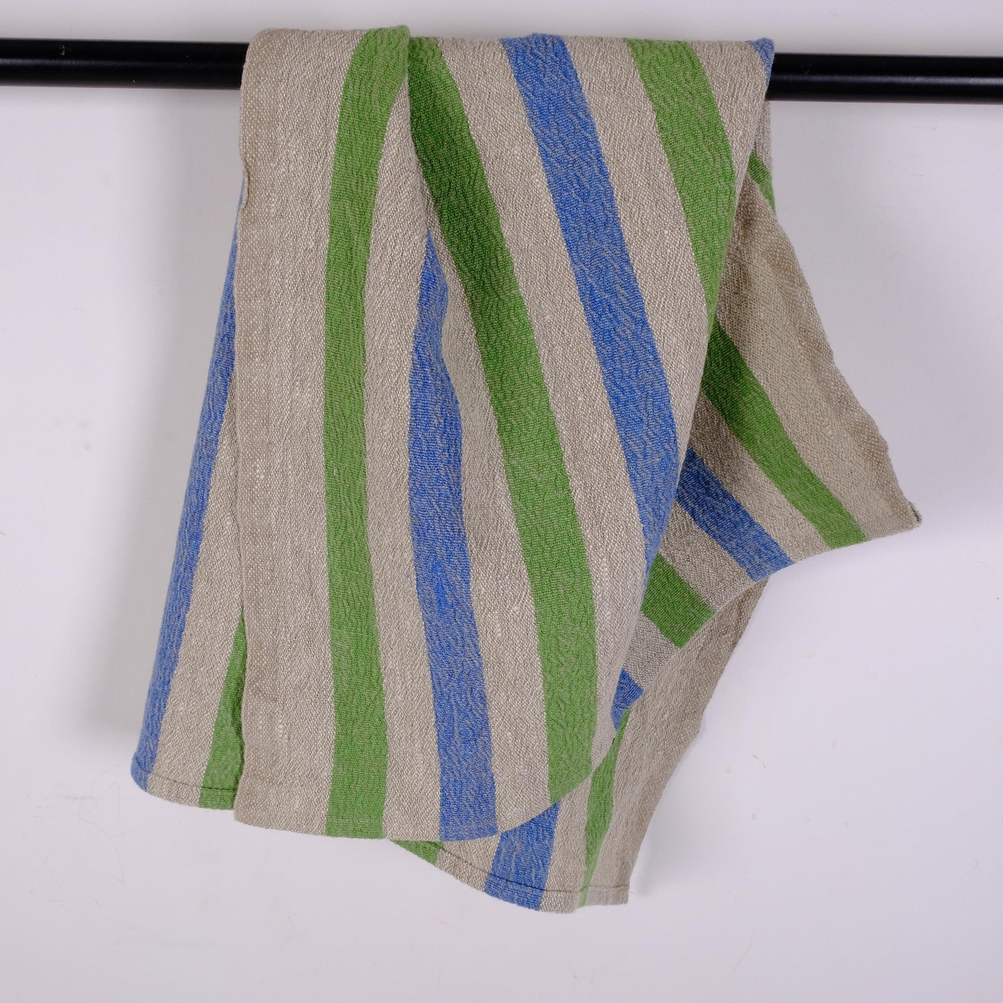 Stonewashed linen tea towel. STRIPEN - heavy soft flax fabric. Linen hand towel. Natural kitchen towel. Linen towel. Dish towel.