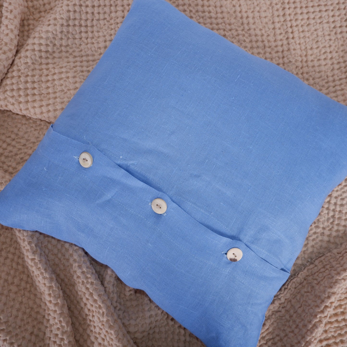 SALE LINEN Cushion cover in green, decorative linen pillow cover blue navy