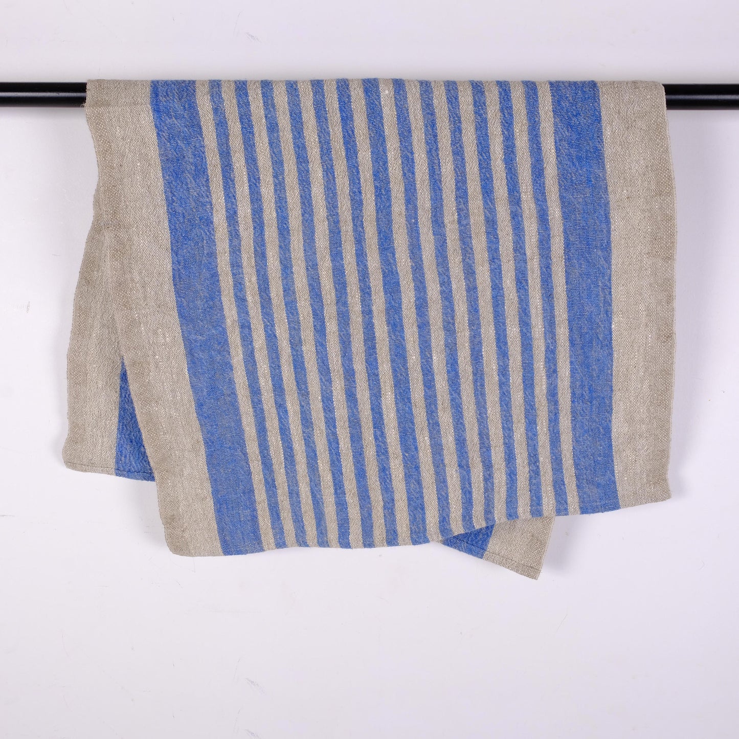 Stonewashed linen tea towel. STRIPEN  - heavy soft flax fabric. Linen hand towel. Natural kitchen towel. Linen towel. Dish towel.