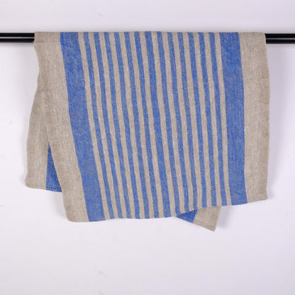 Stonewashed linen tea towel. STRIPEN  - heavy soft flax fabric. Linen hand towel. Natural kitchen towel. Linen towel. Dish towel.