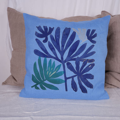 SALE LINEN Cushion cover Modern Contemporary art, decorative linen pillow cover , Boho Summer decor Cushion Housewarming Gift