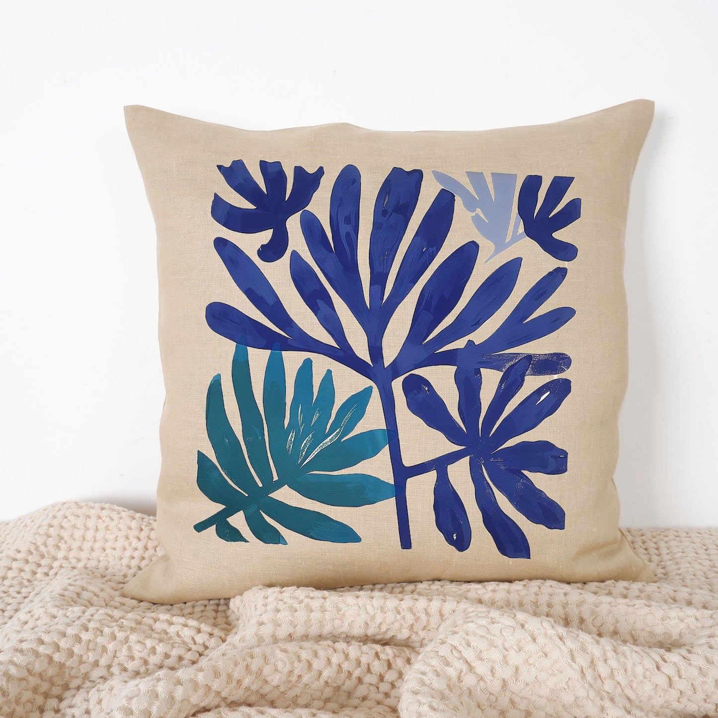 SALE LINEN Cushion cover Modern Contemporary art, decorative linen pillow cover , Boho Summer decor Cushion Housewarming Gift