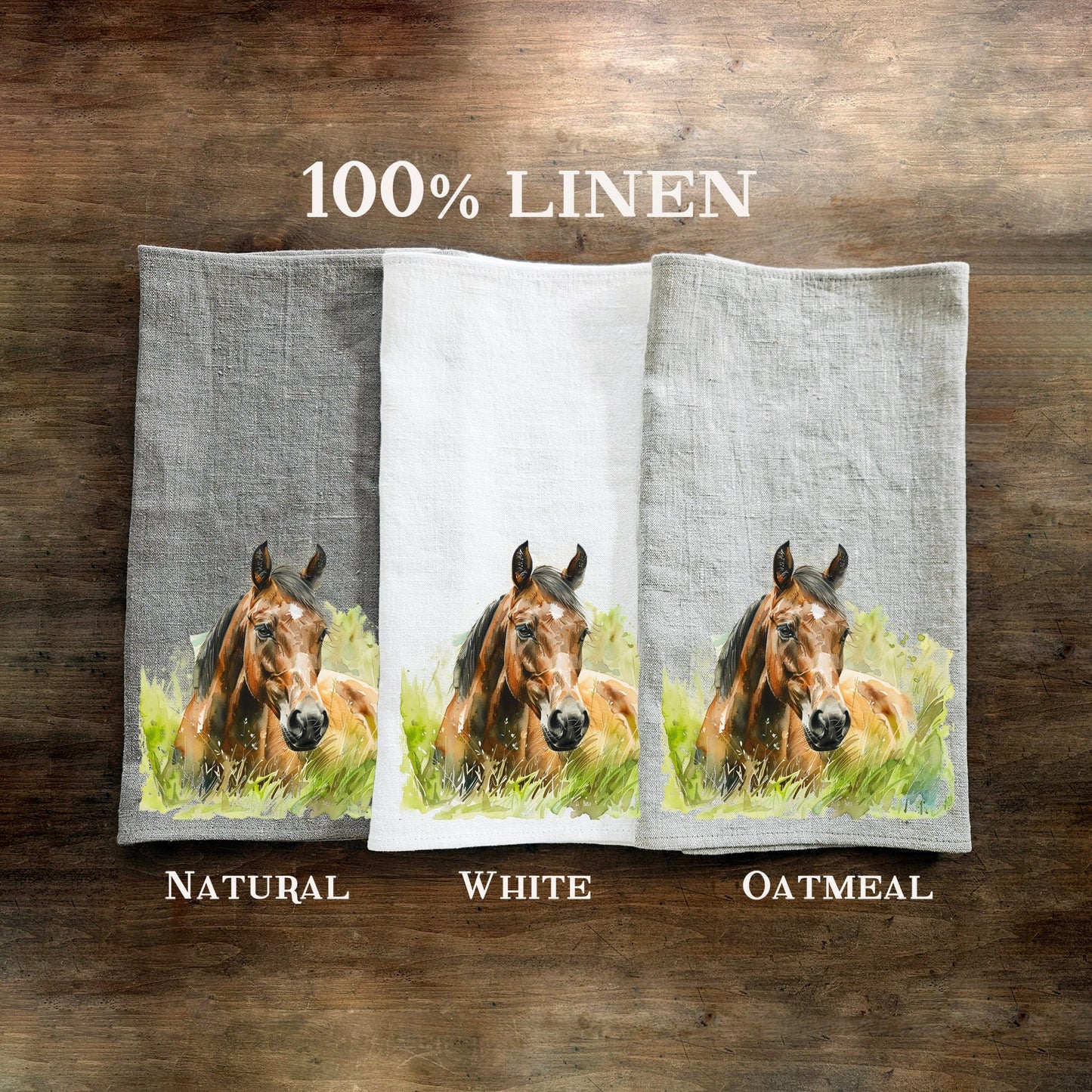 Goat Tea Towel in linen, hand Towels Tea in linen,  pets Dish Towel  Kitchen Décor Tea Towel in linen
