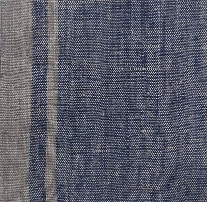 Linen napkins - French linen. Natural blue striped. Sack linen Cottage coutry style. Set of linen napkins. Stonewashed. Linen cloth napkins.