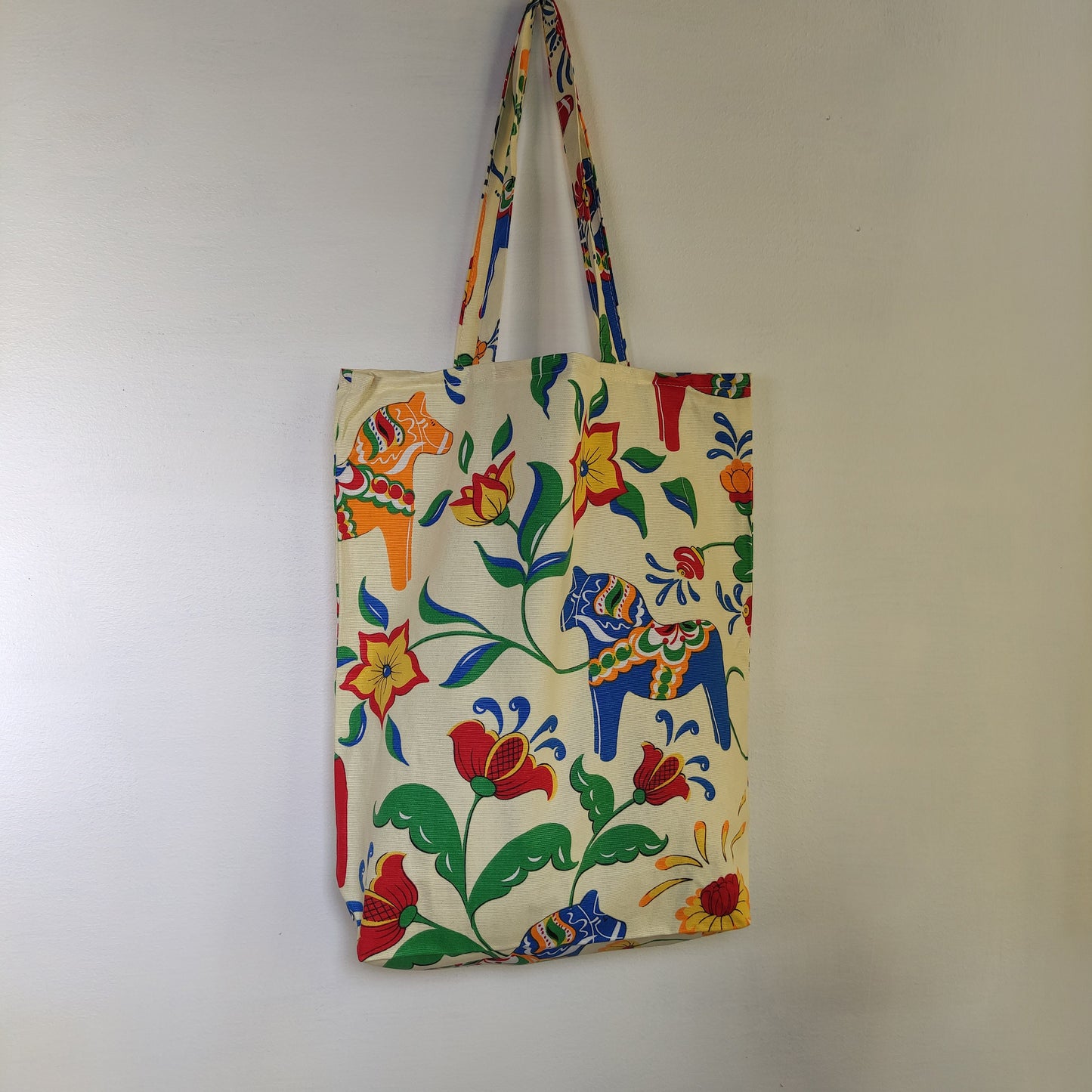 Tote bag - Dalahorses- shopping bag  shoulder bag - Dala horse