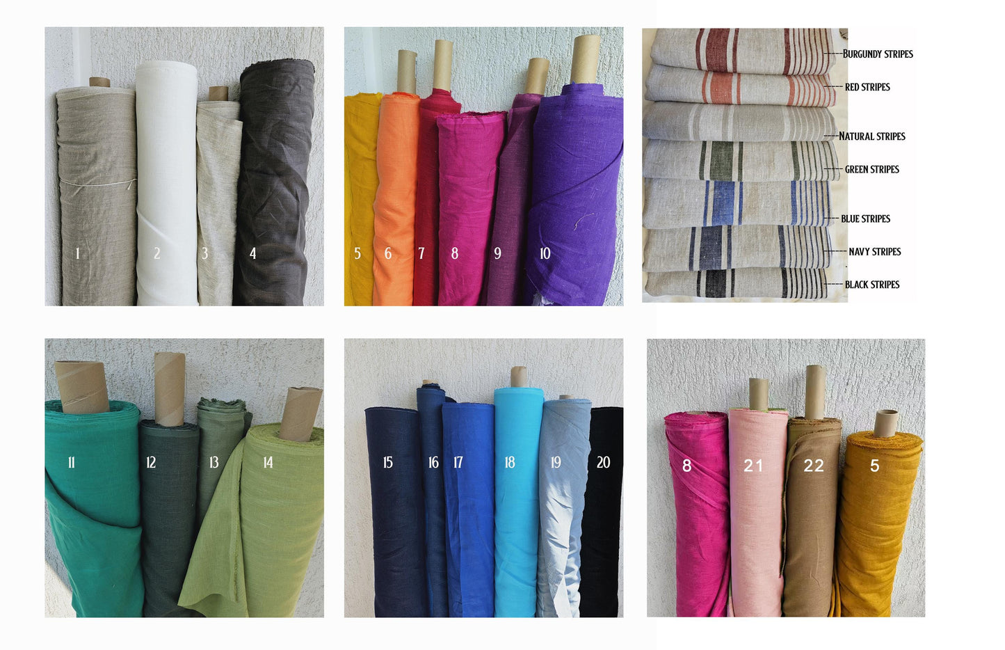 Linen runner - Stonewashed. CUSTOM size - 100% flax - white, natur , blue, black yellow, green