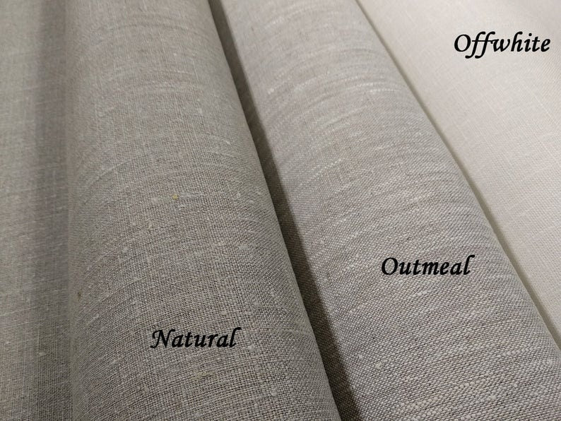 Heavy linen tablecloth for dinning table - French style washed linen table cloth Retangle Square or Round  in white neutral or other colors