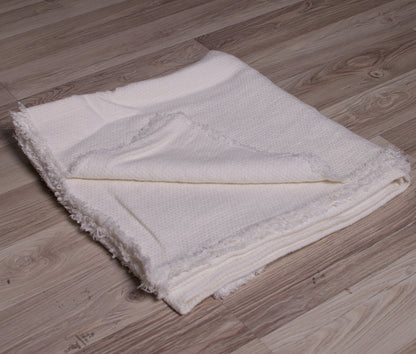 Stonewashed White grey Natural Blancket Bedspread Bed Cover  Throw Alwayslovelinen 100% Linen Lovelinen