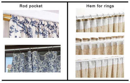 Heavy Linen Curtains natural - 100% linen Extra Long Curtains - Linen Curtains with rod pocket - neutral PREWASHED window panel curtains