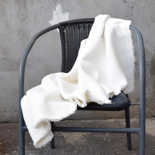 Stonewashed White grey Natural Blancket Bedspread Bed Cover  Throw Alwayslovelinen 100% Linen Lovelinen