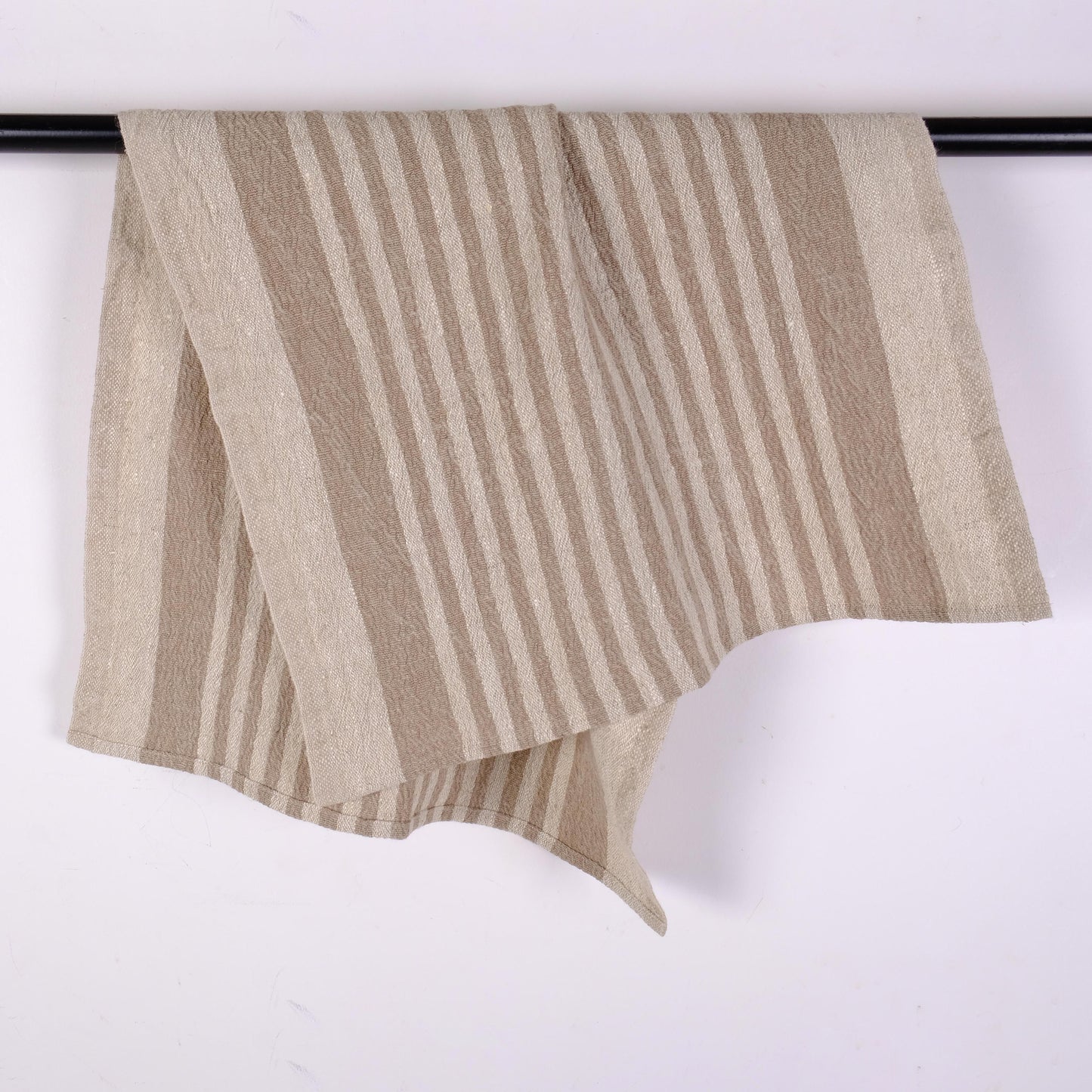 Stonewashed linen tea towel. STRIPEN  - heavy soft flax fabric. Linen hand towel. Natural kitchen towel. Linen towel. Dish towel.