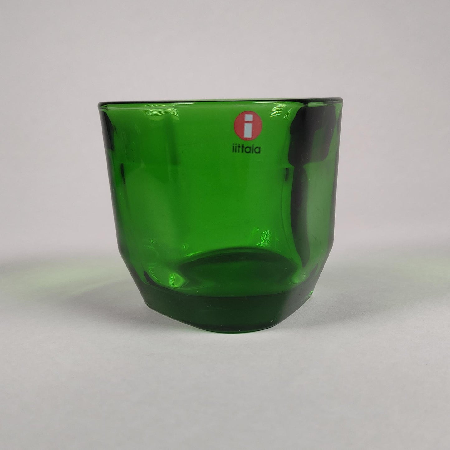 Iittala TRIS  - Tealight candleholder- candle holder -  Finnish glass design Vintage  - blue brown grey  - candleholder