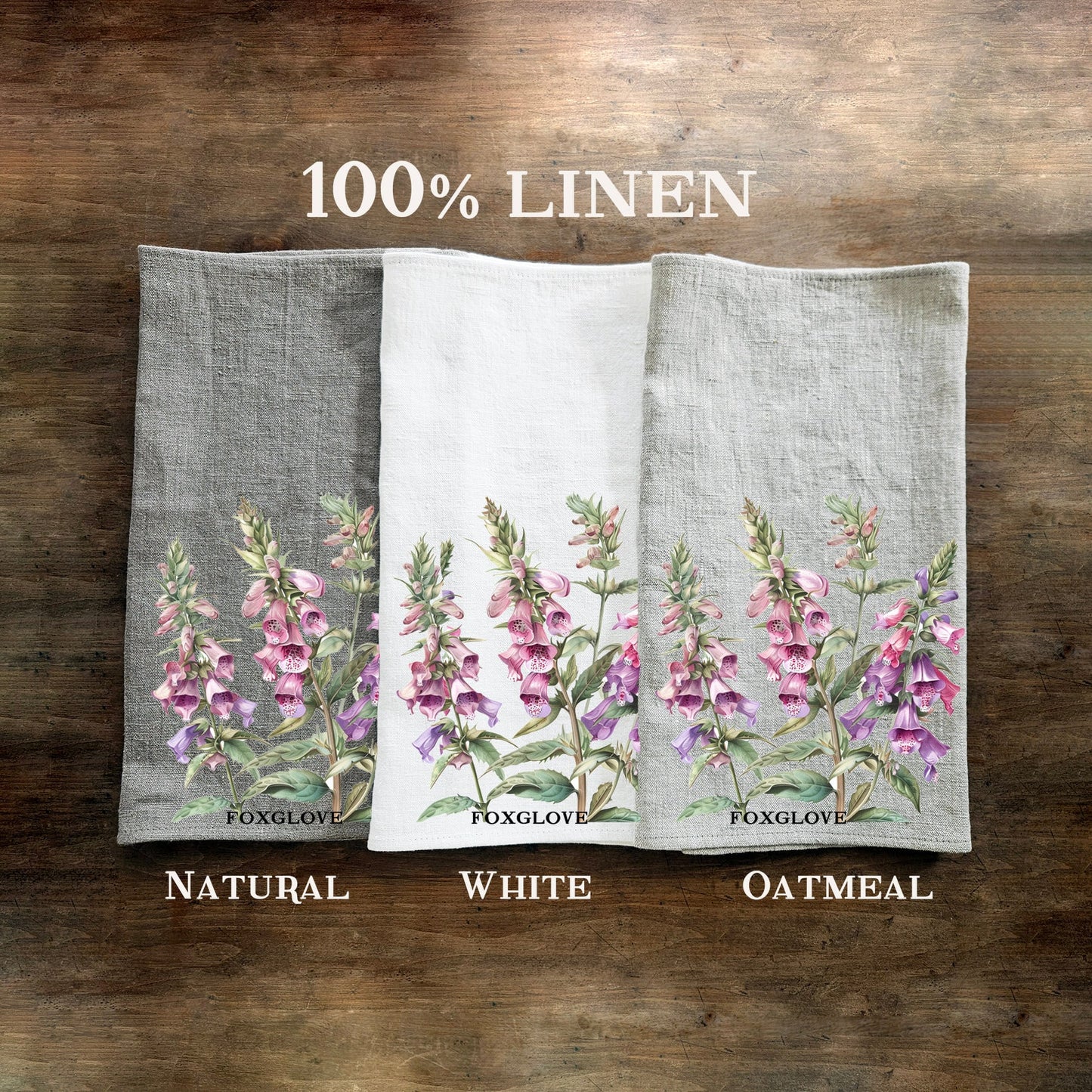 Tiger lily floral Tea Towel in linen, Botanical Hand Towels Tea in linen, lilly flowers linen  Dish Towel  Kitchen Décor Tea Towel in linen