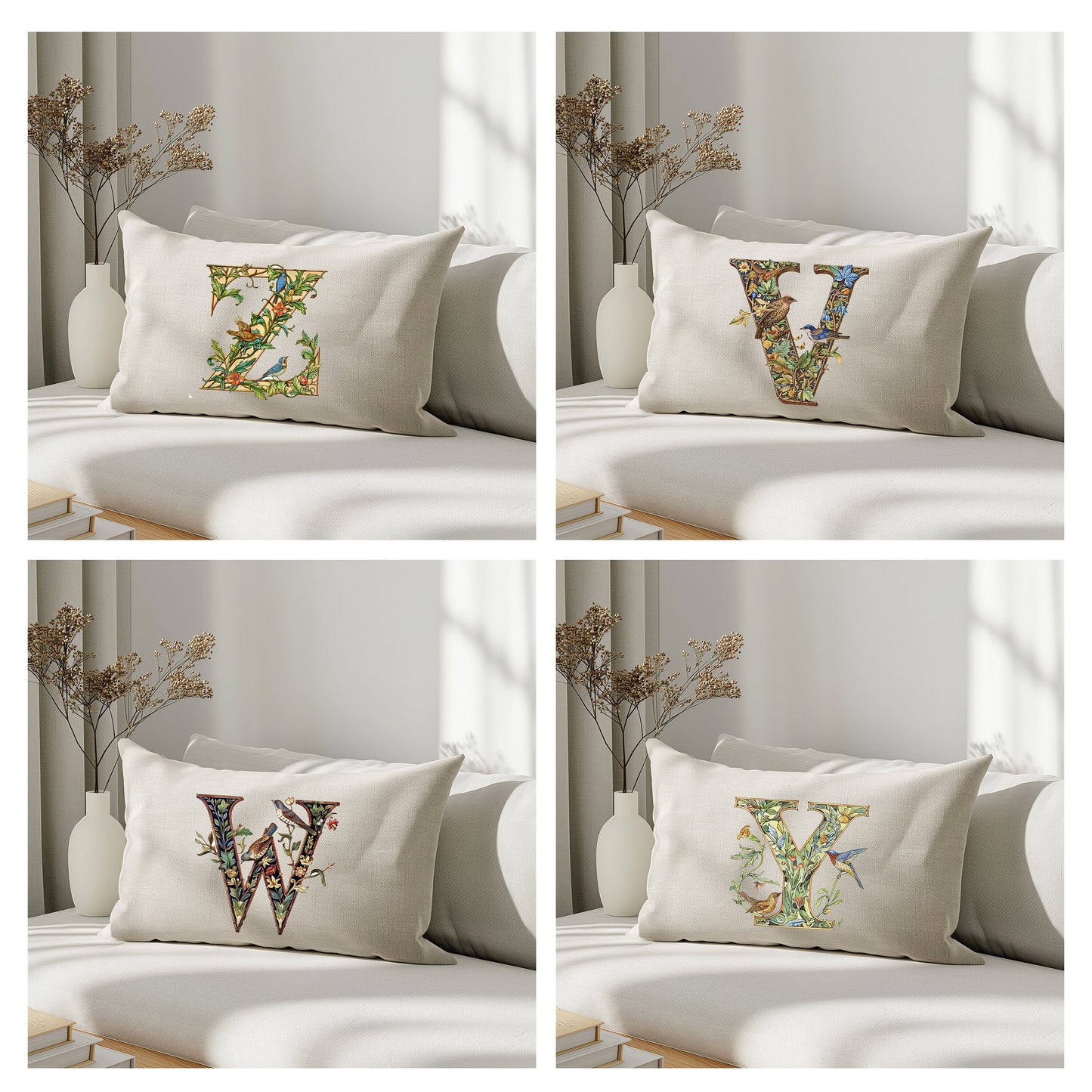 Monogram linen pillowcase Standard, queen, king, body, euro sham custom size pillow cover. Pure linen luxury cushion cover with Monogram