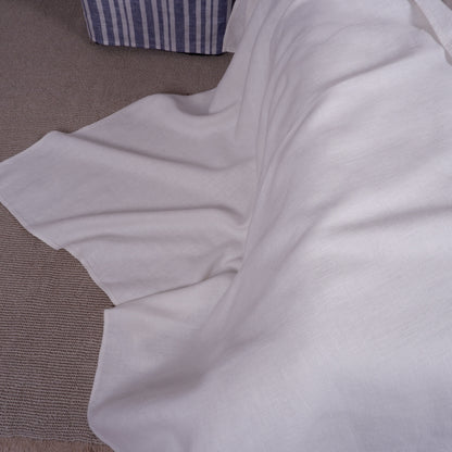 Stonewashed  Natural Blanket Bedspread Bed Cover - heavy weith huckaback flax - provence cottage coutrystyle Throw 100% Linen