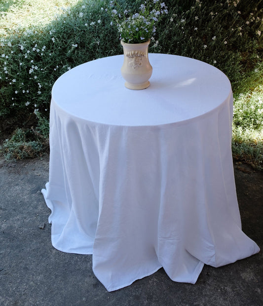 100% Linen Tablecloth Handmade Round Oval Rectangle Table cloth Natural Linen large Custom table decor Wedding decor Catering