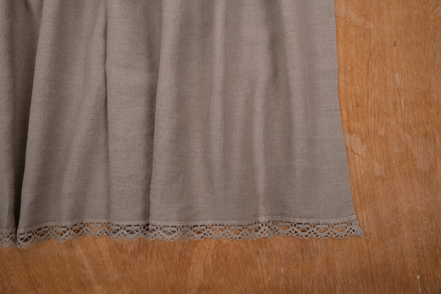 Ticking Valance - Farmhouse Curtain - Pure linen window treatment. Living room Cafe Kitchen window panel. Grain sack flax farmhouse style