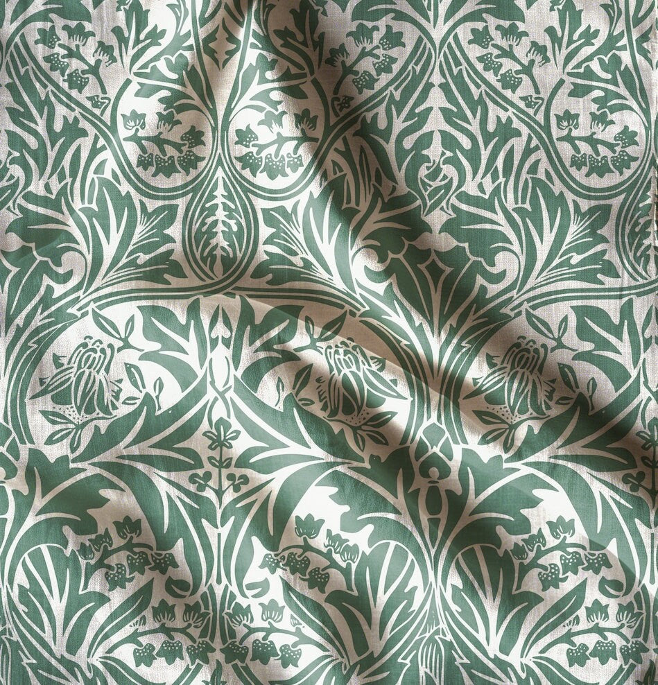 William Morris Curtain Panel Bluebell, Floral Botanical Blue Print  Curtain Panels,  Curtains for living room