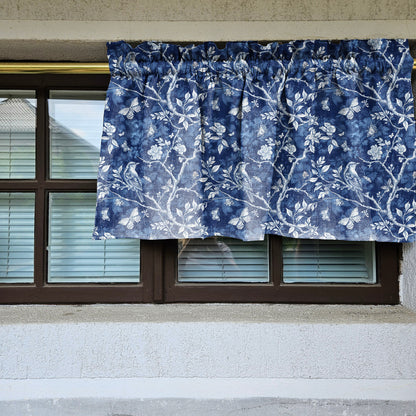 Linen Cafe Curtains in custom size block print mustard, custom size Farmhouse window panel, Living room Cafe Kitchen  valance