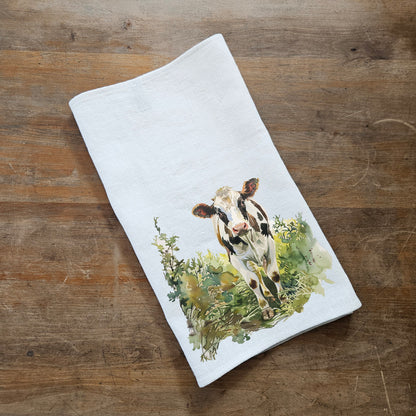 Sheep Tea Towel in linen, hand Towels Tea in linen,  pets Dish Towel  Kitchen Décor Tea Towel in linen
