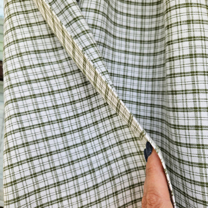 green white linen Cafe Curtains in custom size in str, stom size Farmhous window panel, Living room Cafe Kitchen window curtain valance