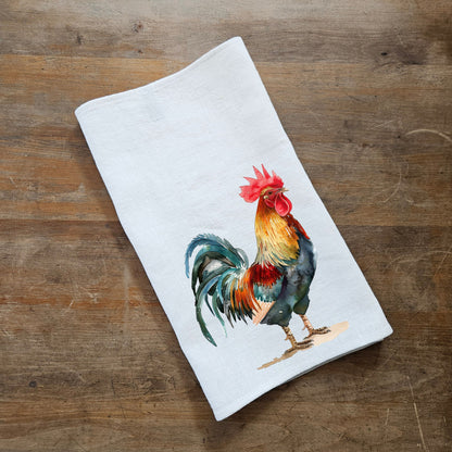 Duck Tea Towel in linen, Farm hand Towels Tea in linen,  pets Dish Towel  Kitchen Décor Tea Towel in linen